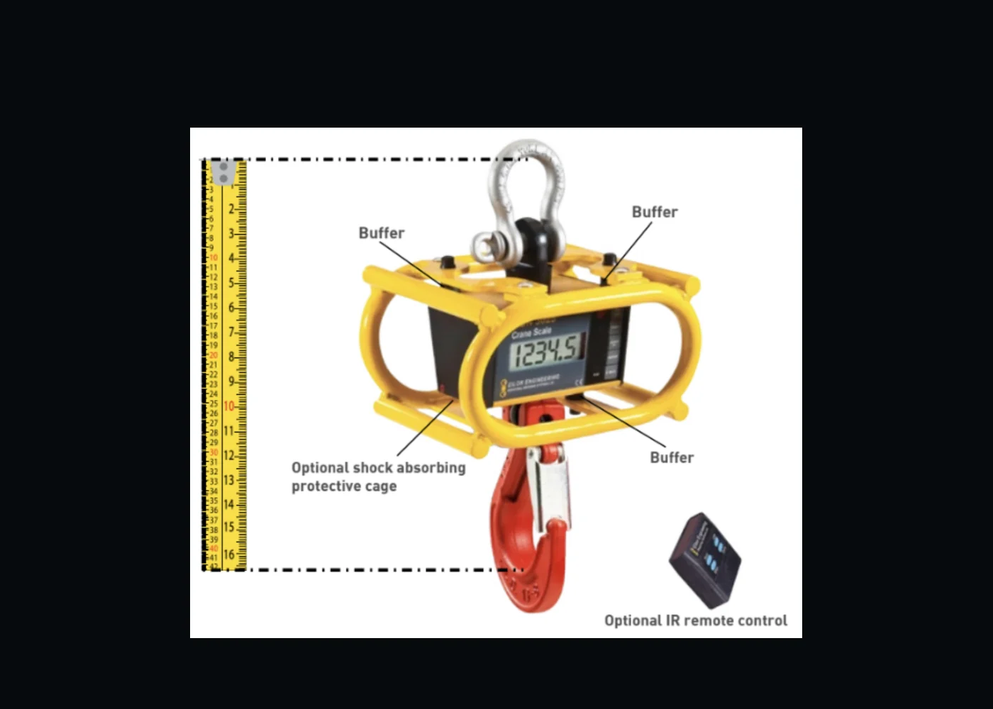RON3025 Kranwaage mit integriertem Display